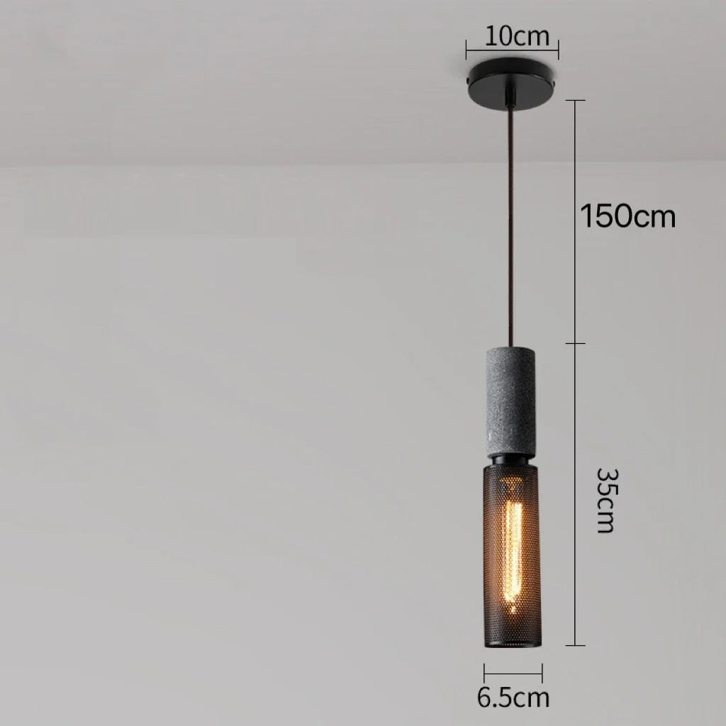 Soluvia™ | Industrielles Zement-Pendelleuchten-Set