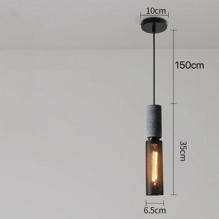 Soluvia™ | Industrielles Zement-Pendelleuchten-Set