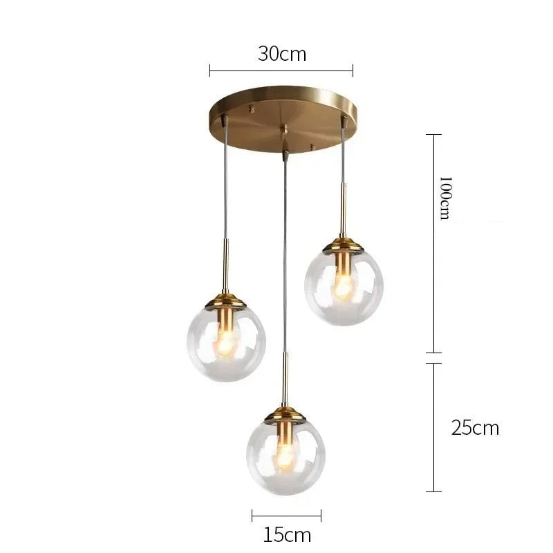 Jovian™ | Elegante Glaskugel-Hängeleuchte