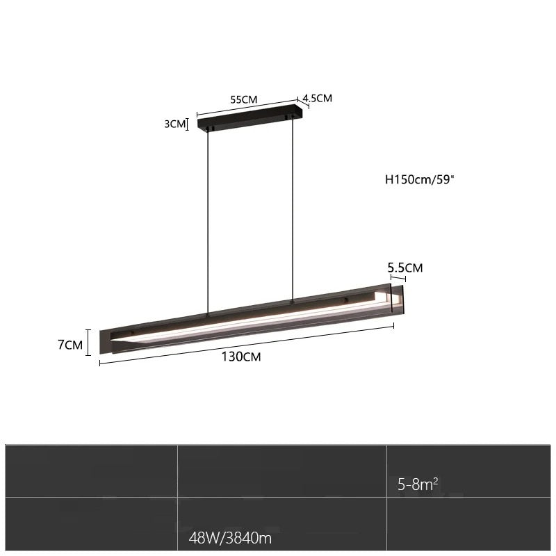 Matthis™ | Doppelschichtige LED-Glaspendelleuchte