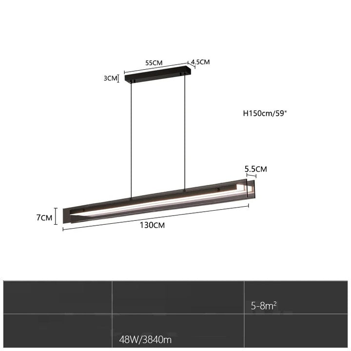 Matthis™ | Doppelschichtige LED-Glaspendelleuchte
