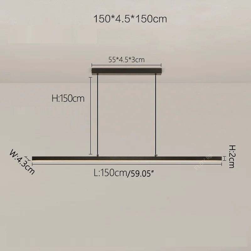 Umea™ | Minimalistische lineare Pendelleuchte