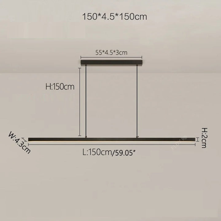 Umea™ | Minimalistische lineare Pendelleuchte