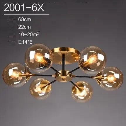 Runa™ | Moderner Glaskugel-Kronleuchter