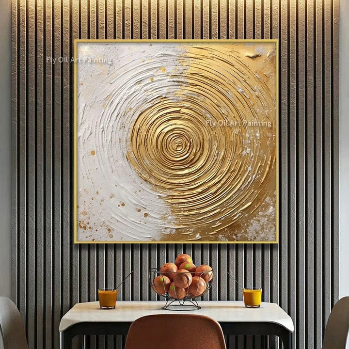 Onno™ | Moderne abstrakte Goldgeometrie-Kunst