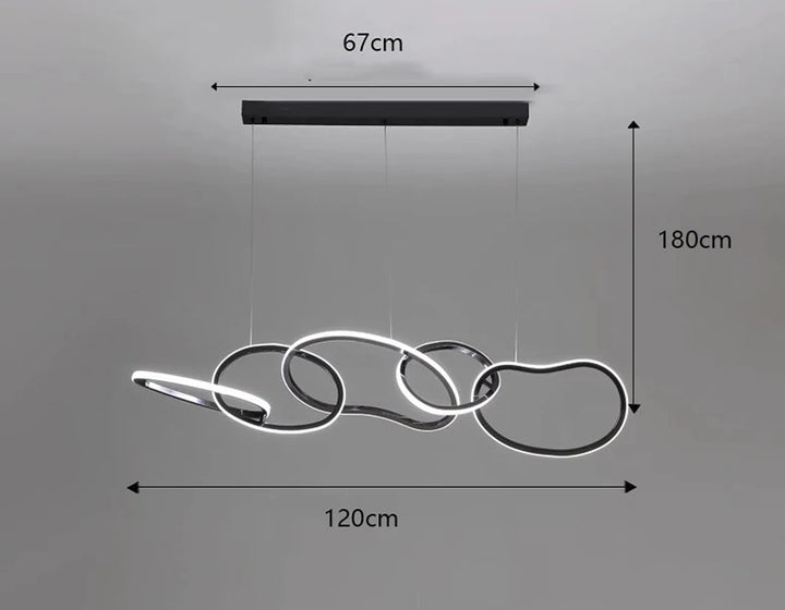 Alma™ | Verstellbarer moderner Ring-Kronleuchter