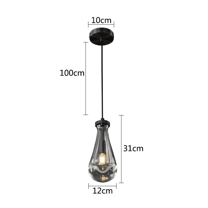 Vara™ | Regentropfen Glas Pendelleuchte