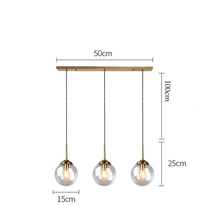 Jovian™ | Elegante Glaskugel-Hängeleuchte