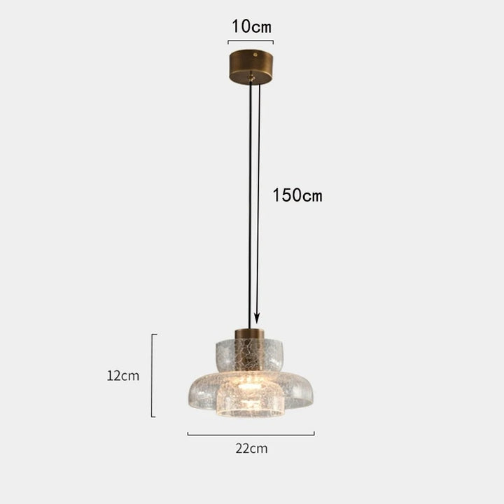 Finnley™ | Messing-Glas-Warmpendelleuchte
