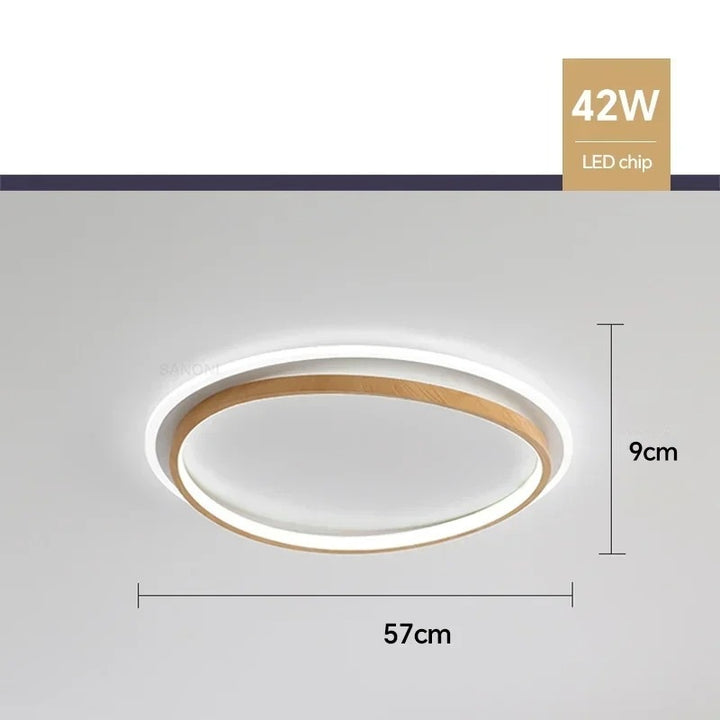 Kaia™ | Walnuss LED-Deckenleuchte