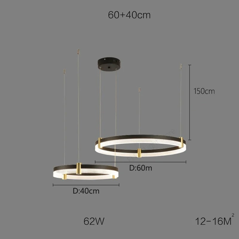 Syravon™ | Moderner runder LED-Kronleuchter