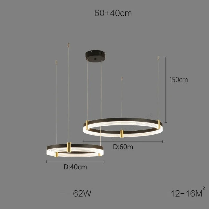 Syravon™ | Moderner runder LED-Kronleuchter