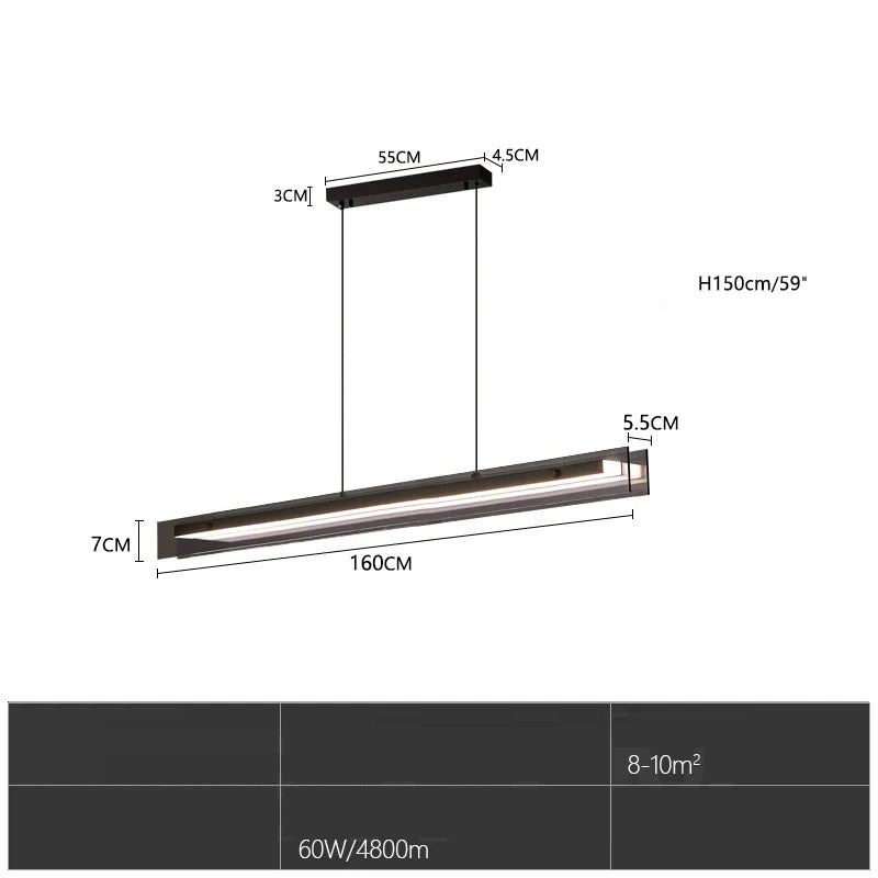 Matthis™ | Doppelschichtige LED-Glaspendelleuchte