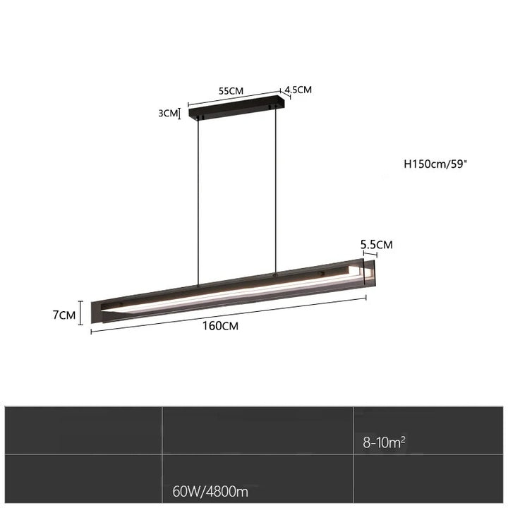 Matthis™ | Doppelschichtige LED-Glaspendelleuchte