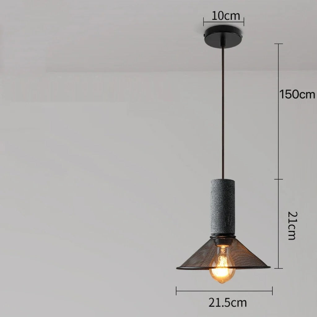 Soluvia™ | Industrielles Zement-Pendelleuchten-Set