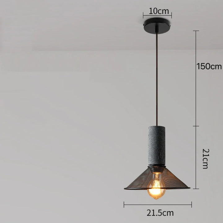 Soluvia™ | Industrielles Zement-Pendelleuchten-Set