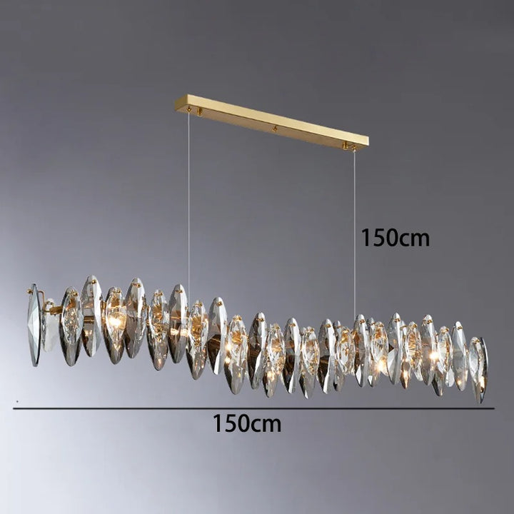 Hira™ | Wave Crystal Dining Kronleuchter