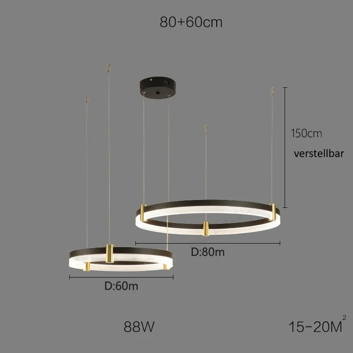 Syravon™ | Moderner runder LED-Kronleuchter