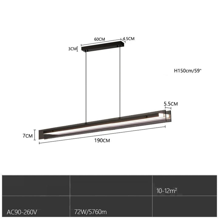 Matthis™ | Doppelschichtige LED-Glaspendelleuchte