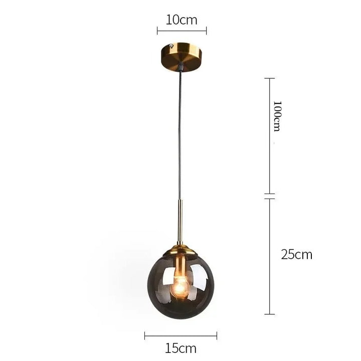 Jovian™ | Elegante Glaskugel-Hängeleuchte