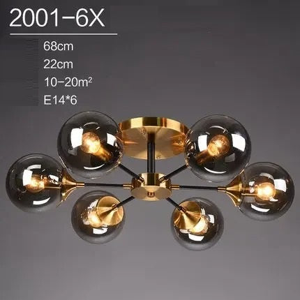 Runa™ | Moderner Glaskugel-Kronleuchter