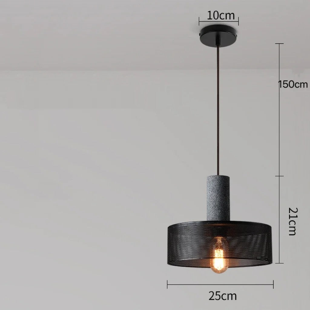 Soluvia™ | Industrielles Zement-Pendelleuchten-Set