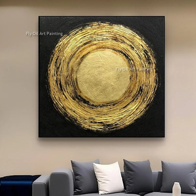 Onno™ | Moderne abstrakte Goldgeometrie-Kunst