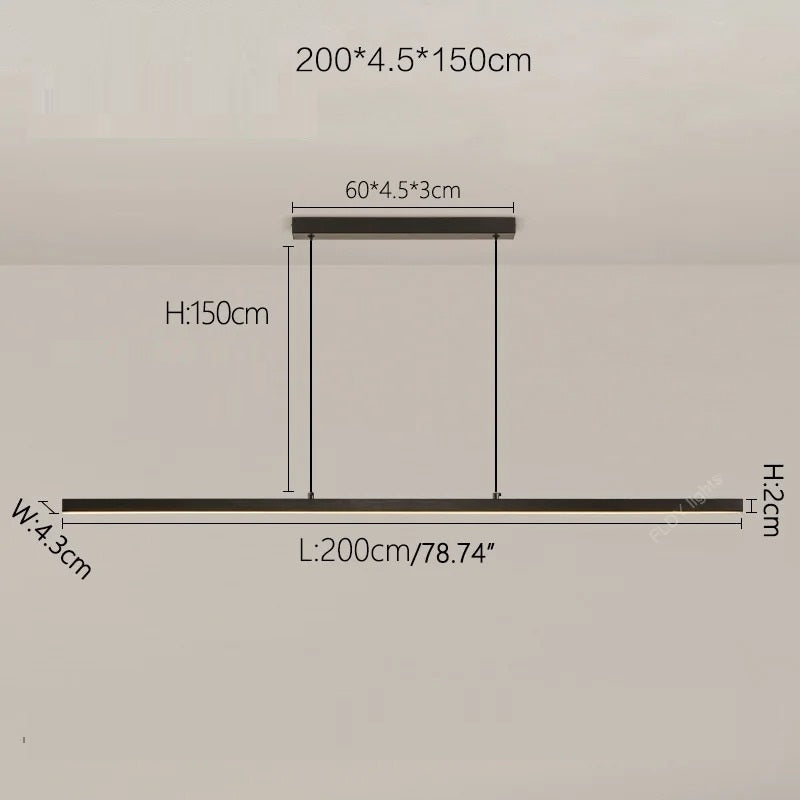 Umea™ | Minimalistische lineare Pendelleuchte