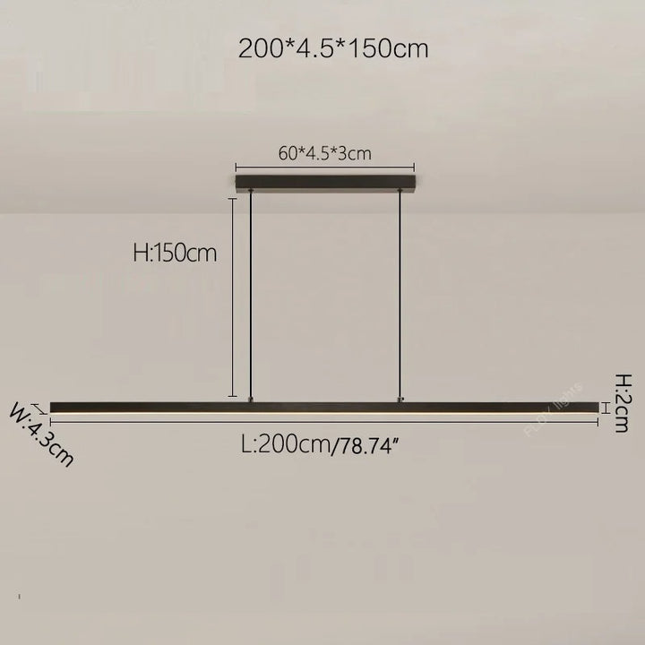 Umea™ | Minimalistische lineare Pendelleuchte