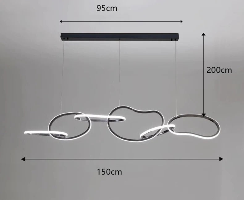 Alma™ | Verstellbarer moderner Ring-Kronleuchter