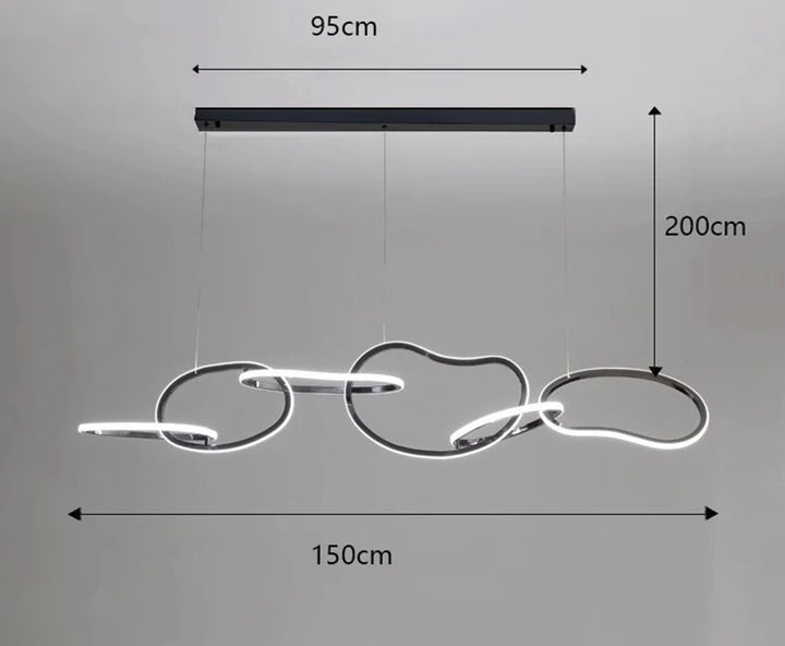Alma™ | Verstellbarer moderner Ring-Kronleuchter