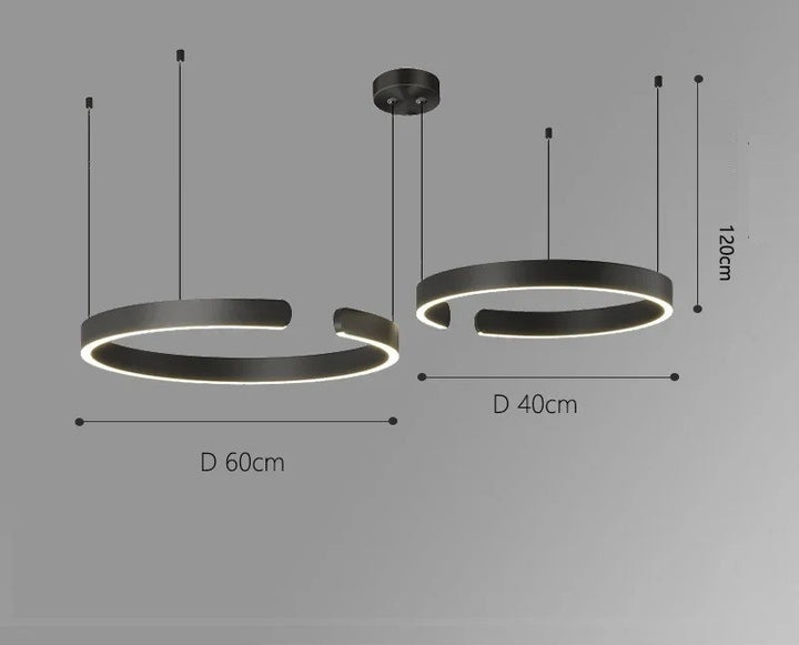 Vaya™ | Minimalistischer LED-Ring-Kronleuchter