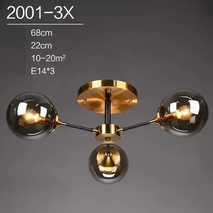 Runa™ | Moderner Glaskugel-Kronleuchter