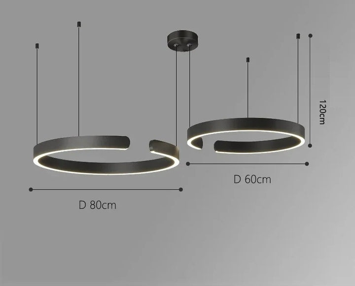 Vaya™ | Minimalistischer LED-Ring-Kronleuchter