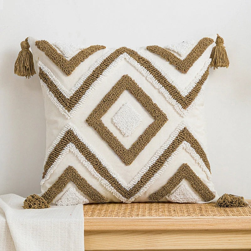Fes™ | Boho-Kissenbezug mit Tufting