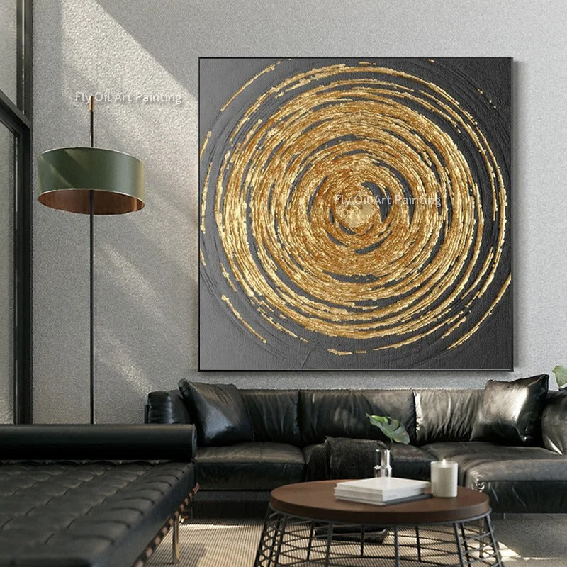 Onno™ | Moderne abstrakte Goldgeometrie-Kunst