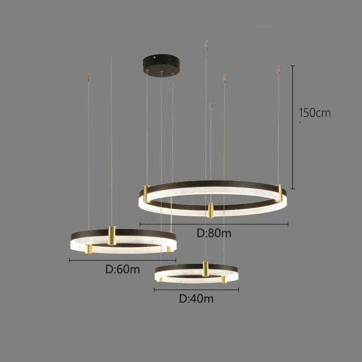 Syravon™ | Moderner runder LED-Kronleuchter