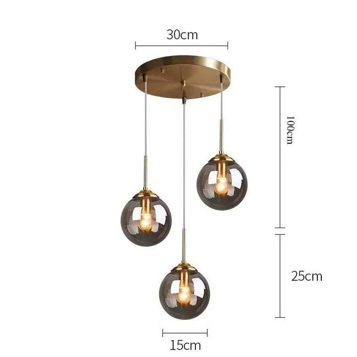 Jovian™ | Elegante Glaskugel-Hängeleuchte