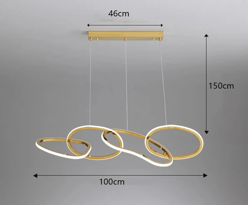 Alma™ | Verstellbarer moderner Ring-Kronleuchter