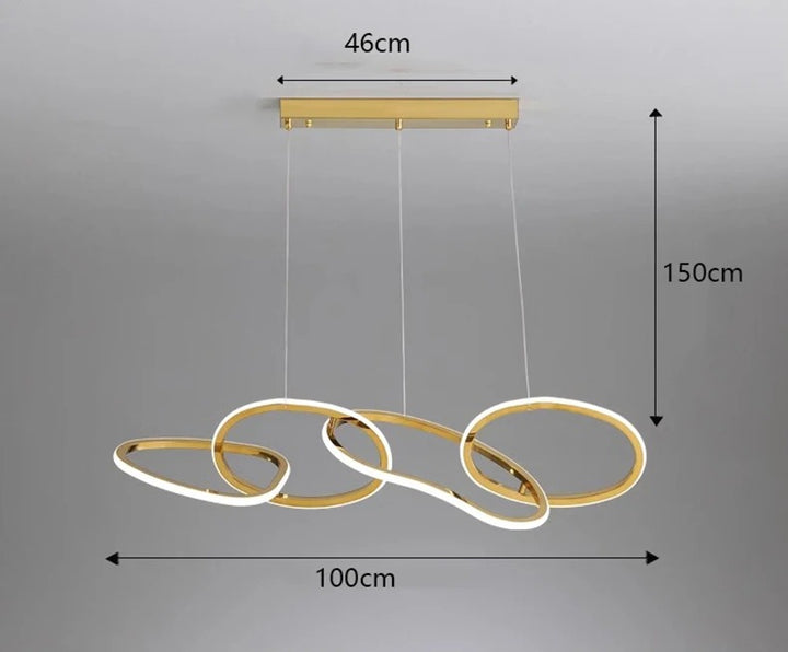 Alma™ | Verstellbarer moderner Ring-Kronleuchter
