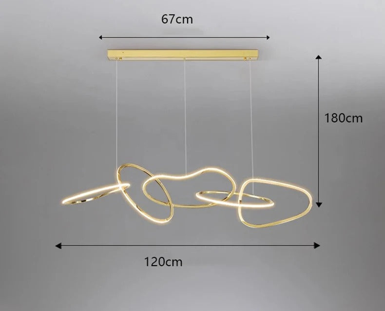 Alma™ | Verstellbarer moderner Ring-Kronleuchter