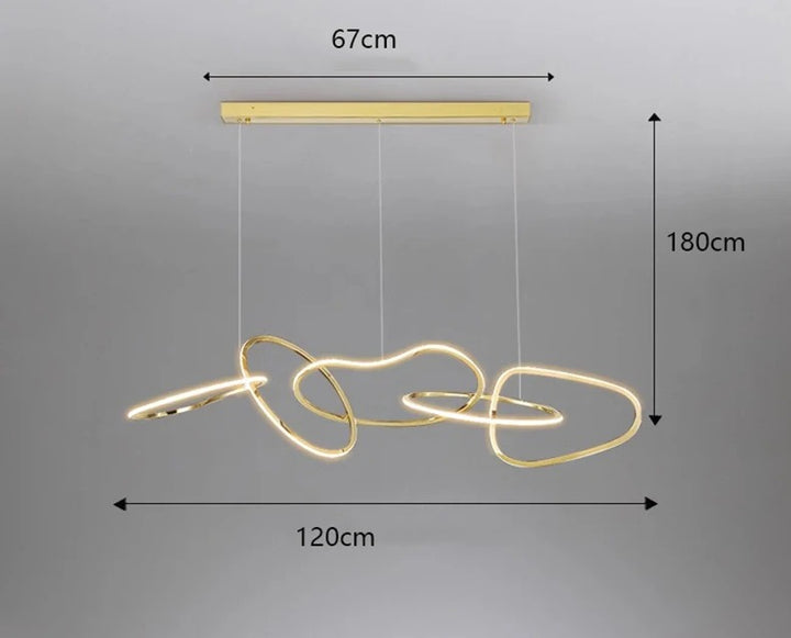 Alma™ | Verstellbarer moderner Ring-Kronleuchter