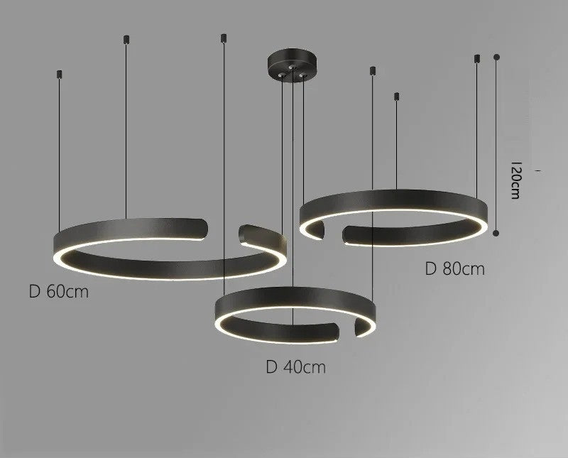 Vaya™ | Minimalistischer LED-Ring-Kronleuchter