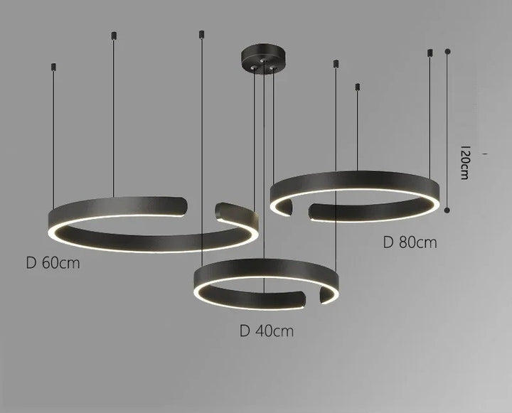 Vaya™ | Minimalistischer LED-Ring-Kronleuchter