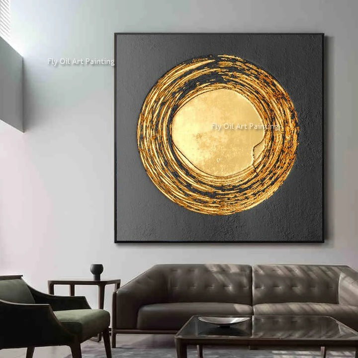 Onno™ | Moderne abstrakte Goldgeometrie-Kunst