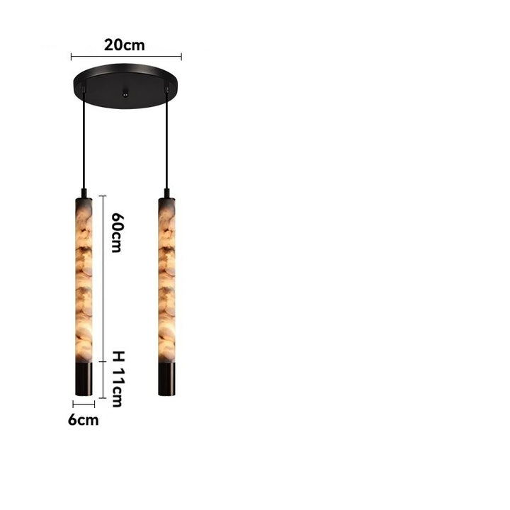 Milano™ | LED-Pendelleuchte aus Alabasterstein