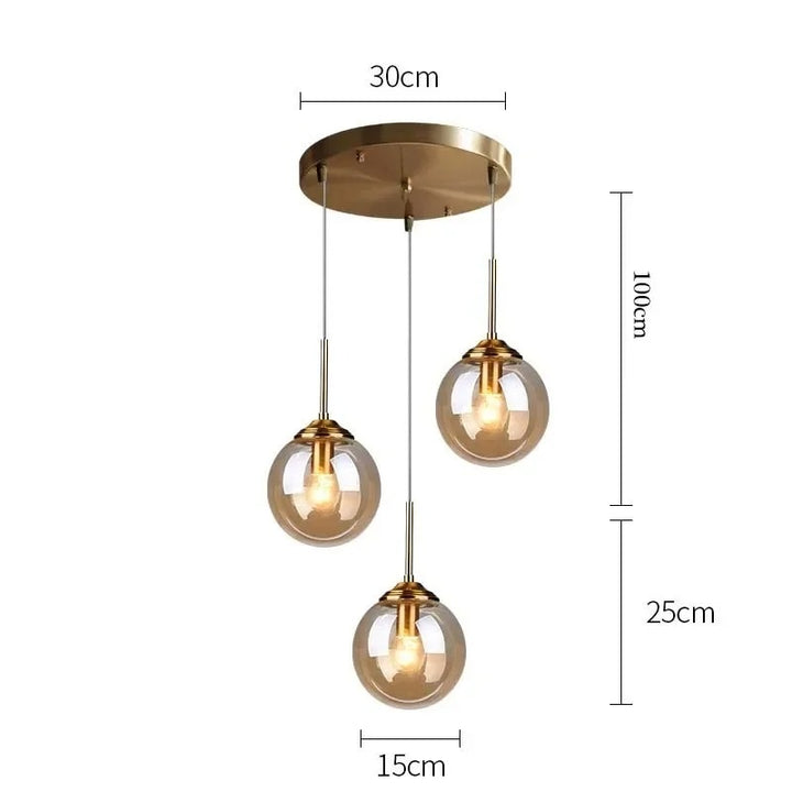 Jovian™ | Elegante Glaskugel-Hängeleuchte