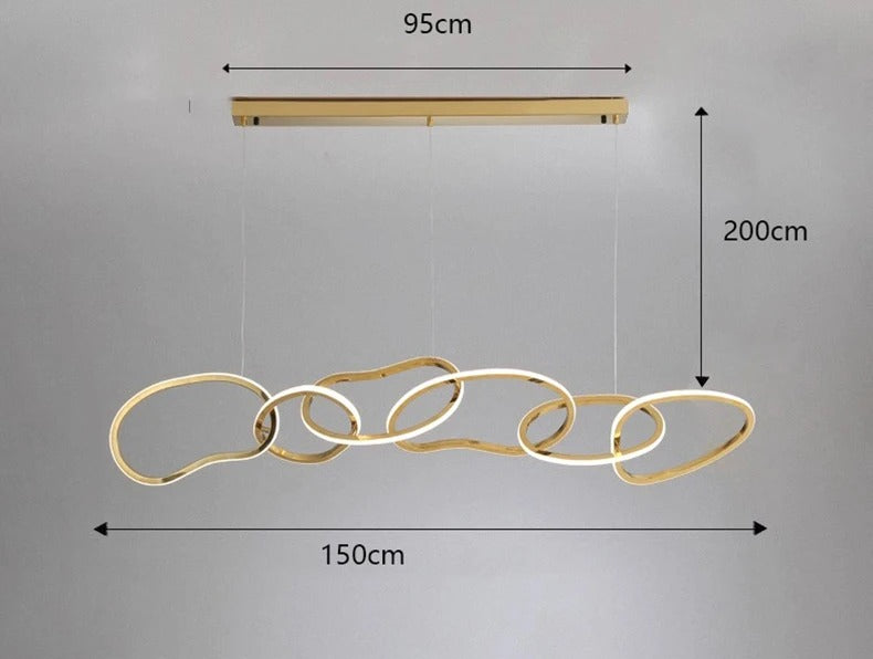 Alma™ | Verstellbarer moderner Ring-Kronleuchter