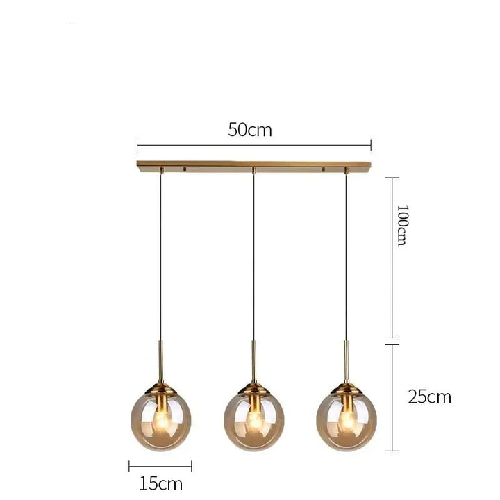 Jovian™ | Elegante Glaskugel-Hängeleuchte
