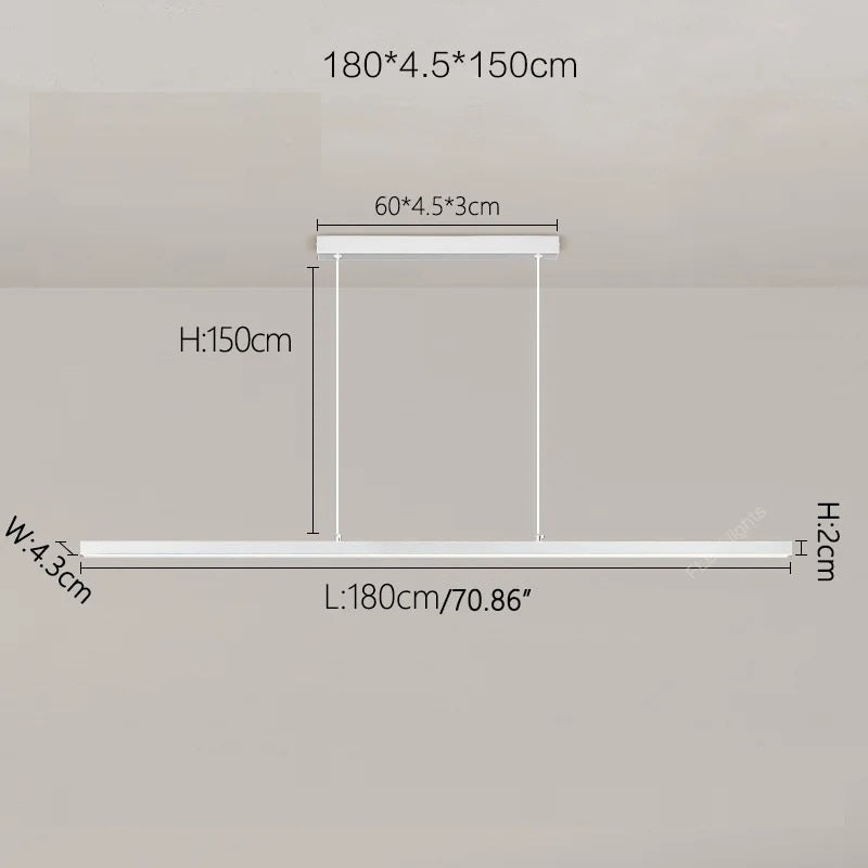 Umea™ | Minimalistische lineare Pendelleuchte
